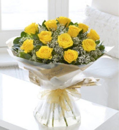 13 Adet Sarı Gül Buketi 13 Adet Sarı Gül Buketi